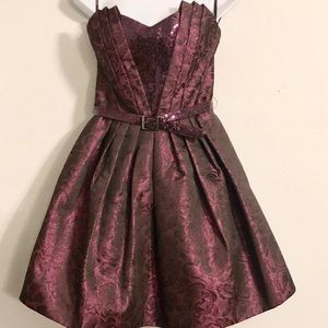 Belted Betsey Johnson sequin Dress A Line Mermaid